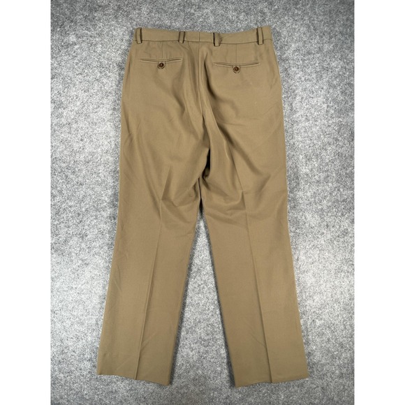 Alberto Pants Mens 33x32 Brown Comfort Fit Kevin Ceramica Dress‎ Workwear - Picture 10 of 12